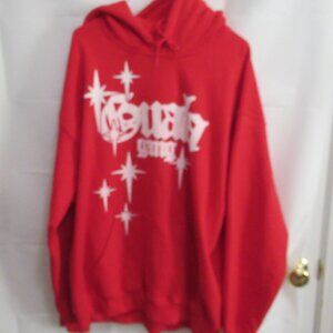 Gualagang Hoodie red Large graphic Guala gang Worldwide streetwear heavyweight